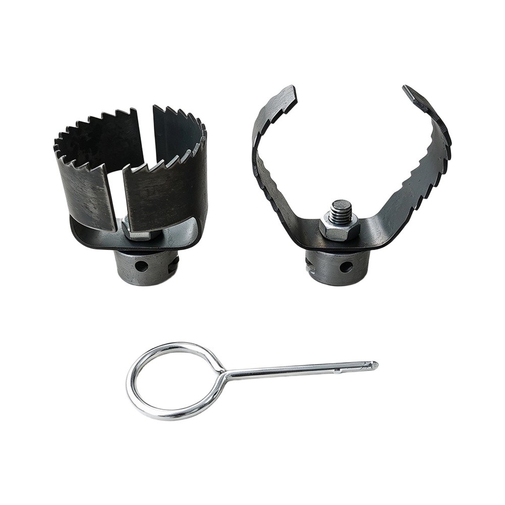 Auger Drill Attachment - Stahl-Abflussreiniger-Aufsatzset mit Schraubenschlüssel für die professionelle