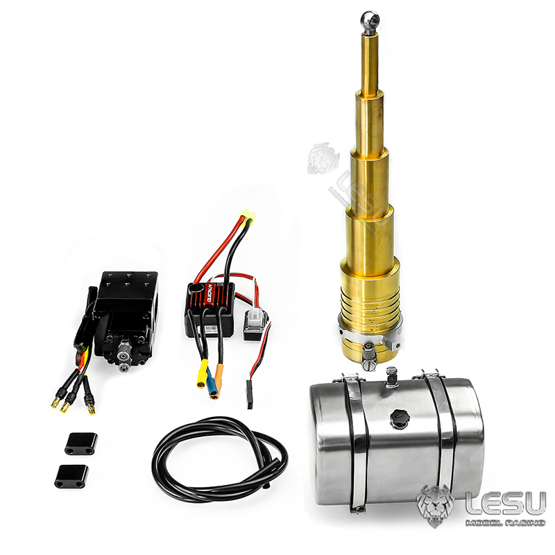 Hydraulic Floor Jack - Hydrauliksystem 1/14 LESU LKW Zylinderlift hydraulische