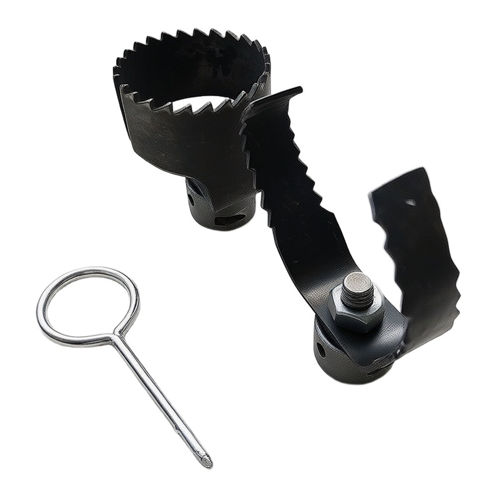 Auger Drill Attachment - 3-teiliges Abflussreinigungs-Set aus Stahl mit Schraubenschlüssel