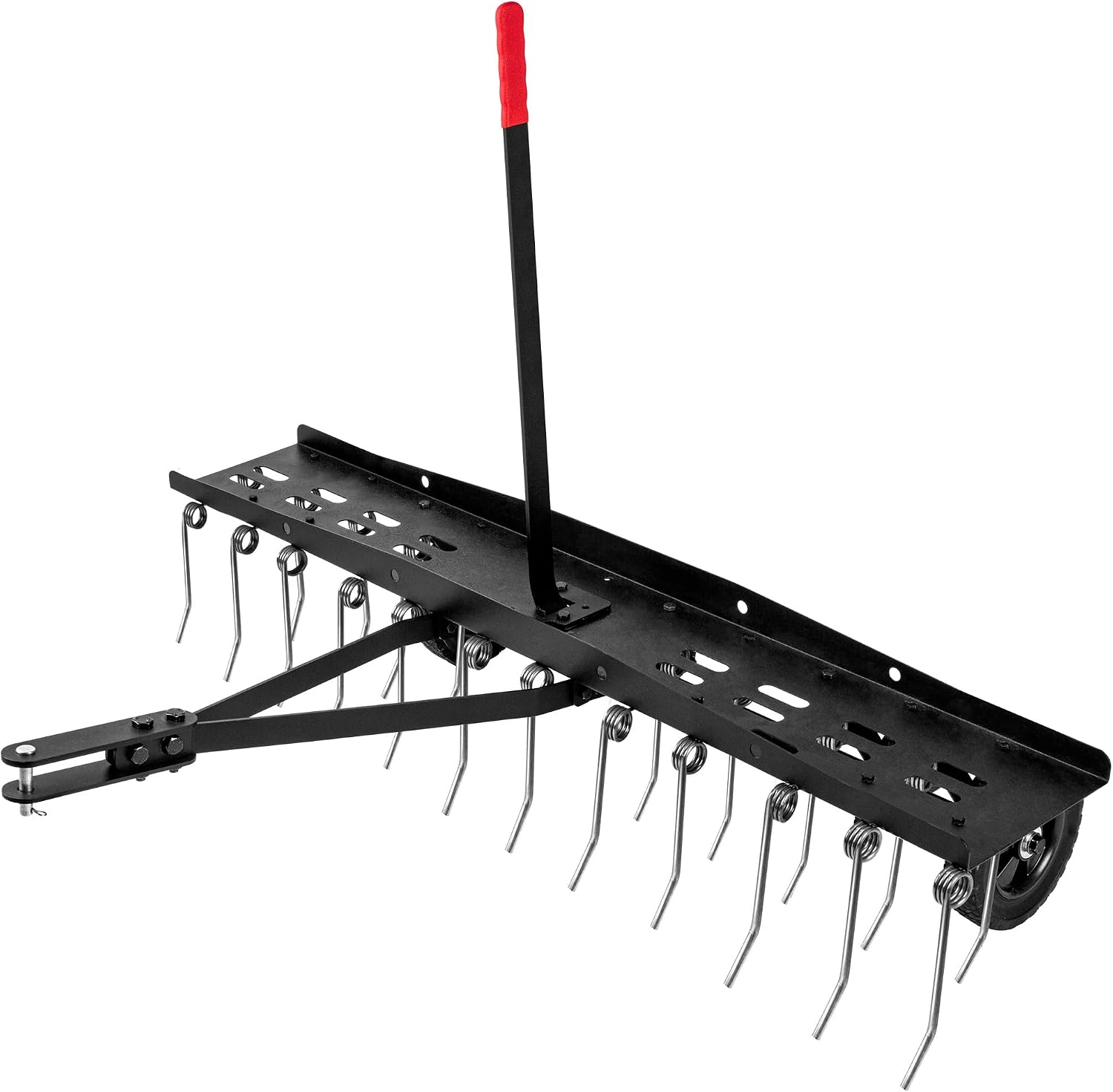 Tools Heavy Equipment - Anhängbare Rasenbelüfter-Bürste, Hochleistungs-Federstahl-Rasenbelüfter, Gartentraktor-Aufsitzrasenmäher-Gartengerät, Schwarz, 1