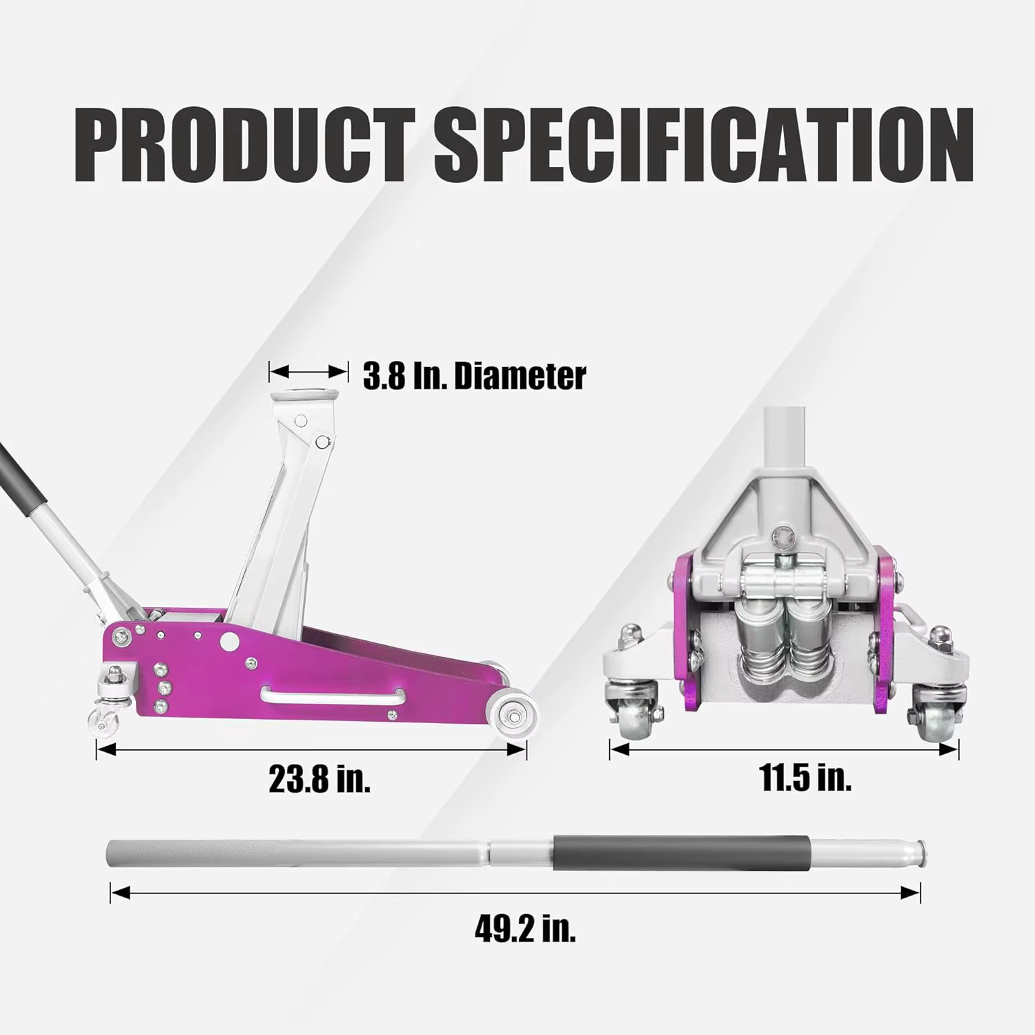 1,5 Tonnen Niederprofiliger Al – Hydraulic Floor Jack Bewertung und Preis