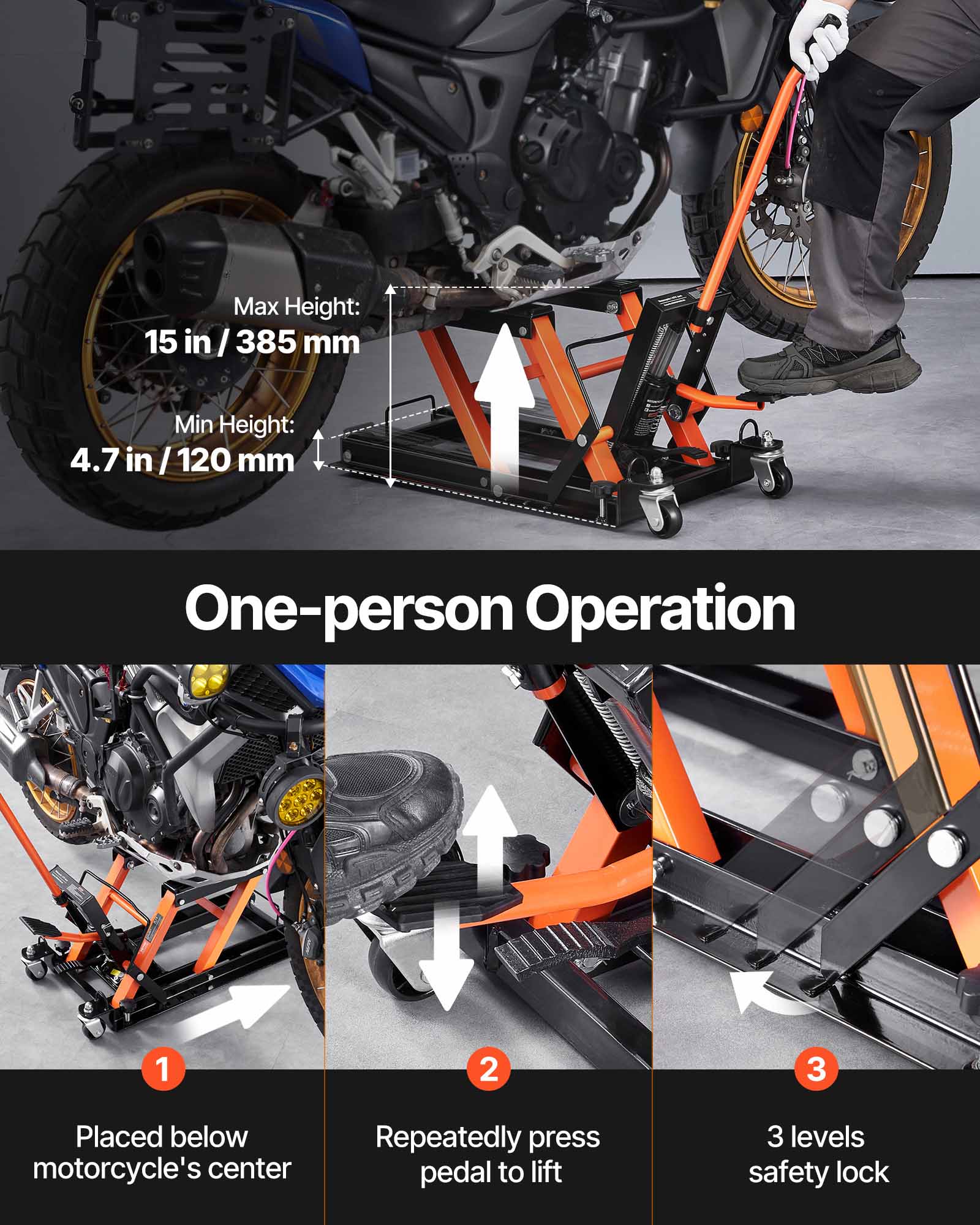 VEVOR Hydraulischer Motorradhe – Hydraulic Floor Jack Bewertung und Preis